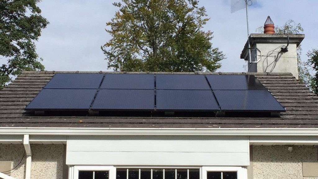 solar panels capturing light