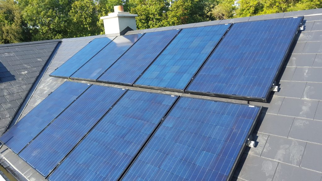 Solar Panels on A Roof